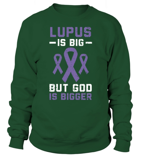 Lupus Awareness Purple Ribbon Autoimmune Disease Sweatshirt Unisex