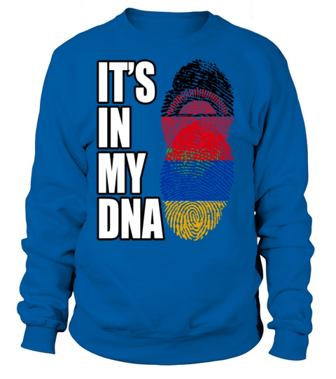 Malawian And Armenian Mix Heritage DNA Flag Sweatshirt Unisex