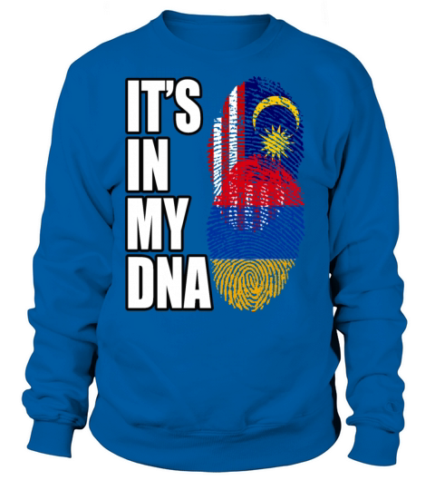 Malaysian And Armenian Mix Heritage DNA Flag Sweatshirt Unisex