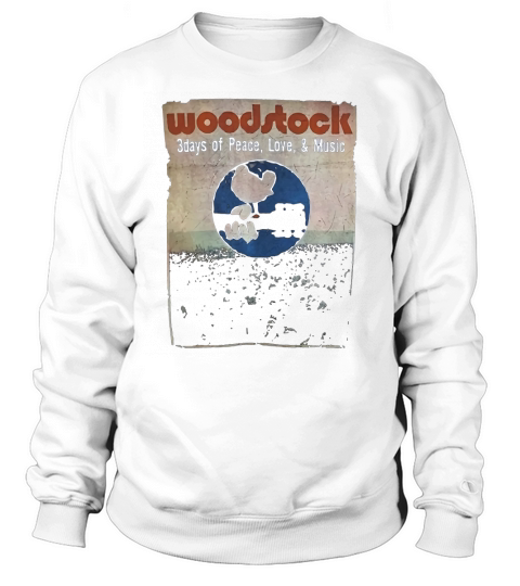 Peace of music Guitar Woodstock Sweatshirt Unisex