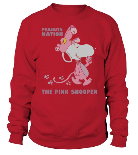 Peanuts Nation The Pink Snooper Sweatshirt Unisex