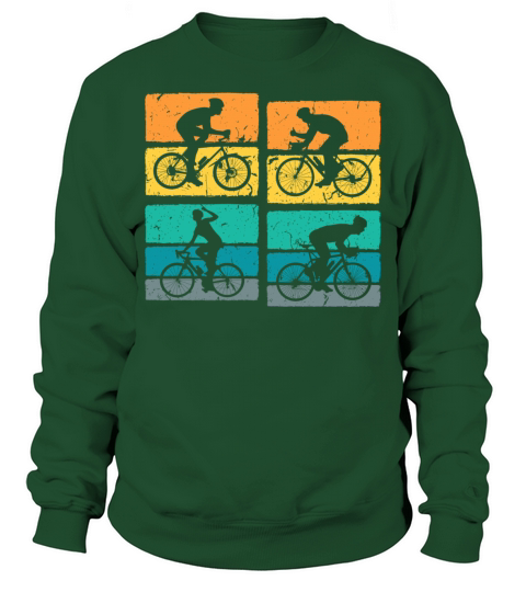 Road Bicyclist Retro Vintage Cycling Sweatshirt Unisex