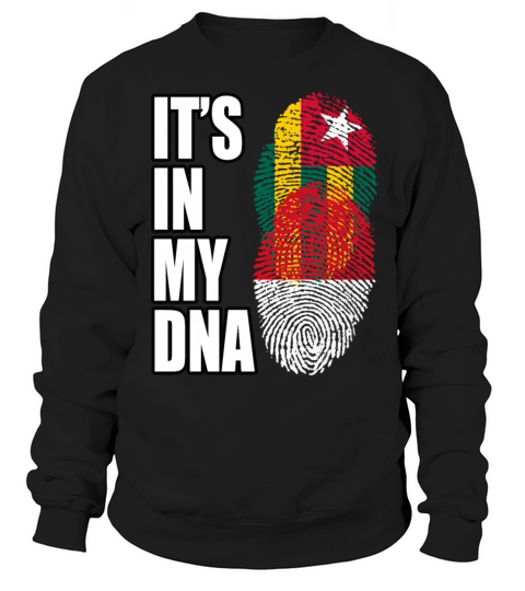 Togolese And Indonesian Mix Heritage DNA Flag Sweatshirt Unisex
