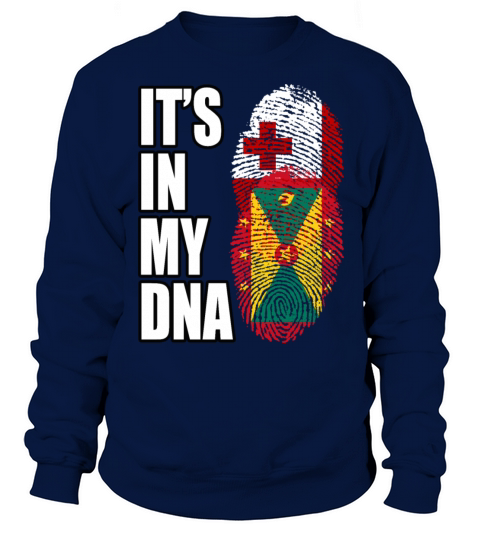 Tongan And Grenadian Mix Heritage DNA Flag Sweatshirt Unisex