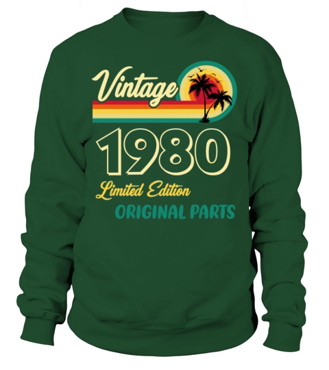 Vintage 1980 Limited Edition Original Parts Sweatshirt Unisex