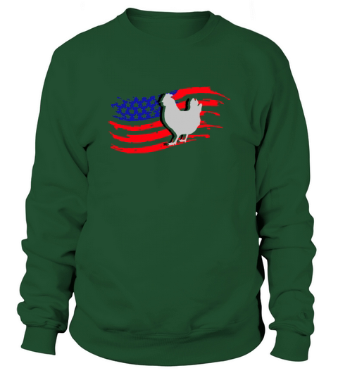 Vintage Farm Chicken 4Th Of July American Flag shirt Sweatshirt Unisex