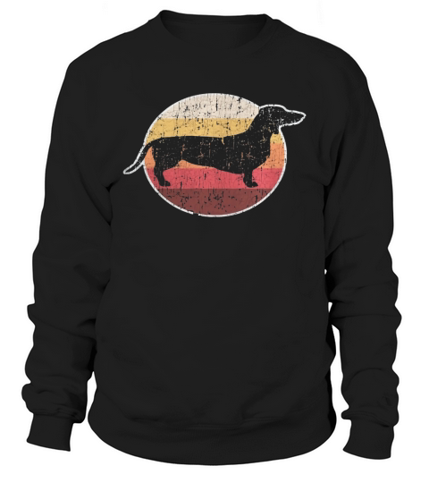 Vintage Retro Dachshund Weiner Dog Sweatshirt Unisex