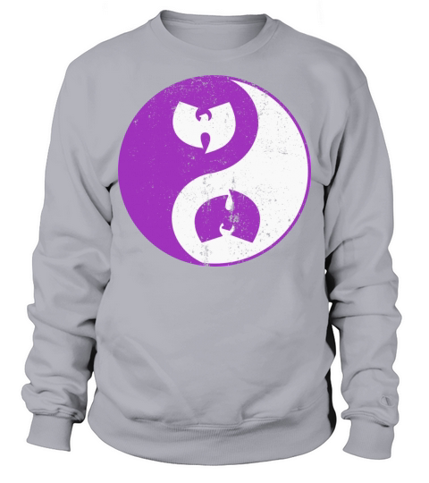 yin and yang wutang white and purple Sweatshirt Unisex