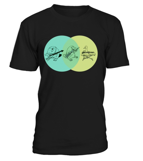 17 Keytar Platypus Venn Diagram Funny T-Shirt T-Shirt Unisex