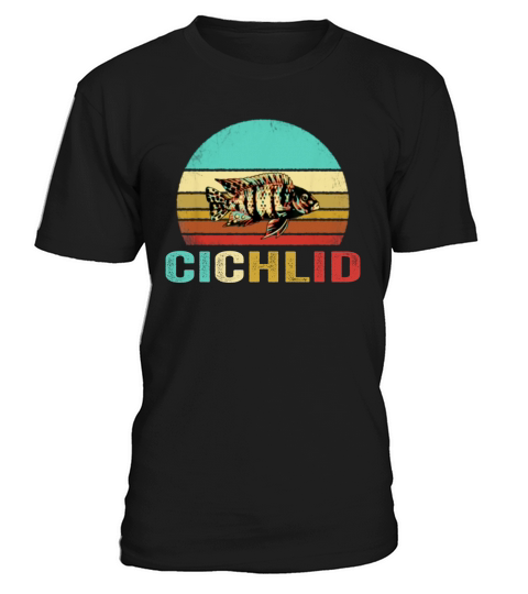 Hot Vintage Cichlid Sunset T-Shirt Unisex
