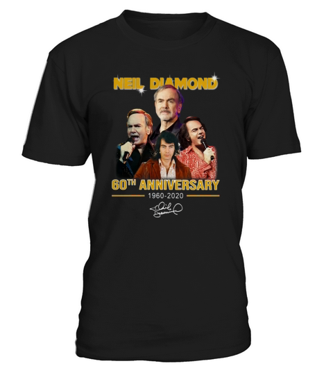 Neil Diamond 60th anniversary 1960-2020 signature shirt T-Shirt Unisex