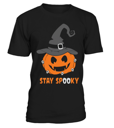 Stay Spooky Halloween Pumpkin Witch T-Shirt Unisex