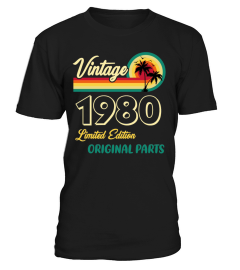 Vintage 1980 Limited Edition Original Parts T-Shirt Unisex