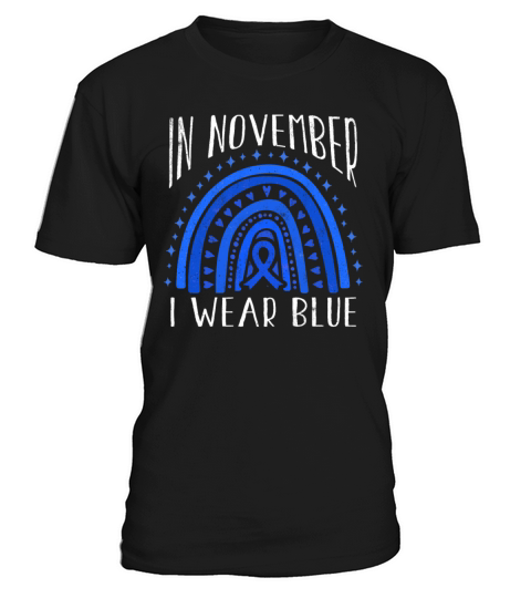 Wear Rainbow Diabetes Awareness Blue In November T-Shirt Unisex