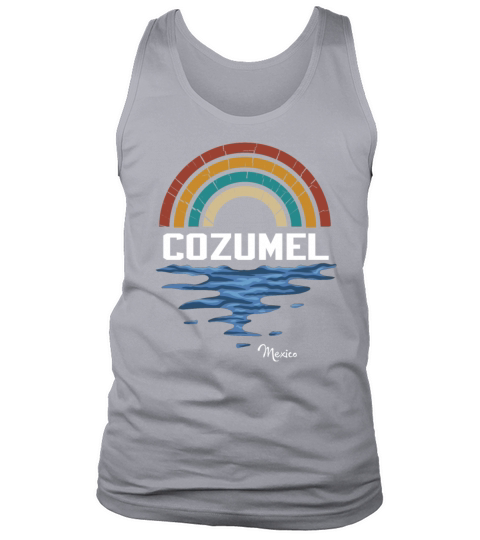 Cozumel Mexico Vintage Sunset Tank Top Unisex