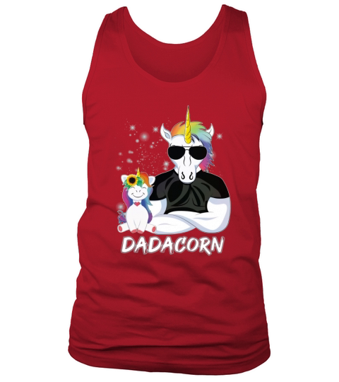 Dadacorn Muscle Unicorn Dad And Daughter shirt Tank Top Unisex