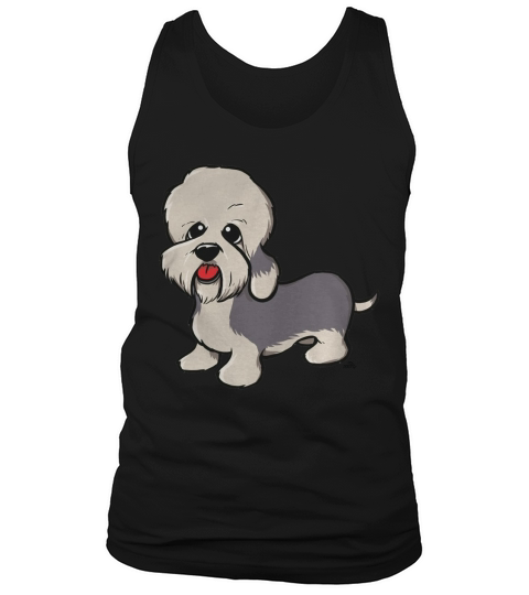 Dandie Dinmont Terrier cartoon dog T-Shirt Tank Top Unisex