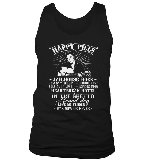 Elvis Presley-Happy Pills Tank Top Unisex