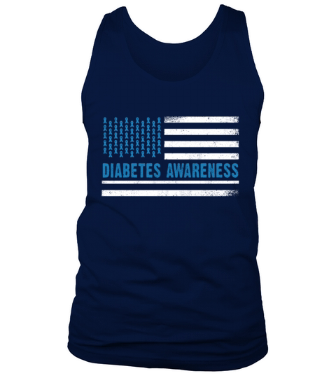 Flag November Diabetes Awareness Month Tank Top Unisex