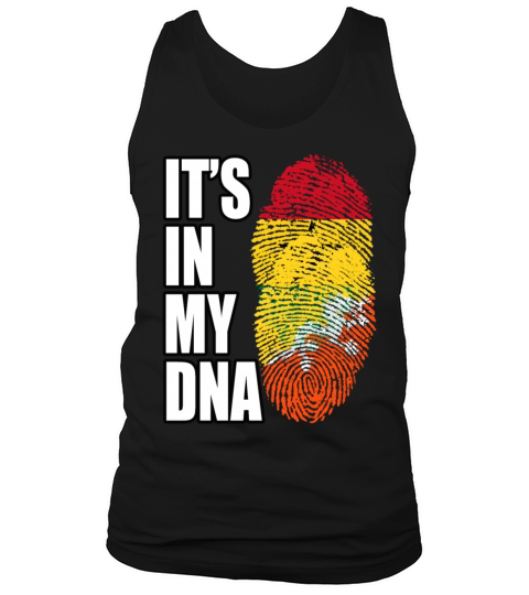 Ghanaian And Bhutanese Mix Heritage DNA Flag Tank Top Unisex