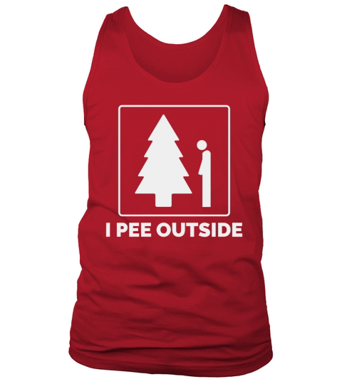 I Pee Outside Funny Camping Tank Top Unisex