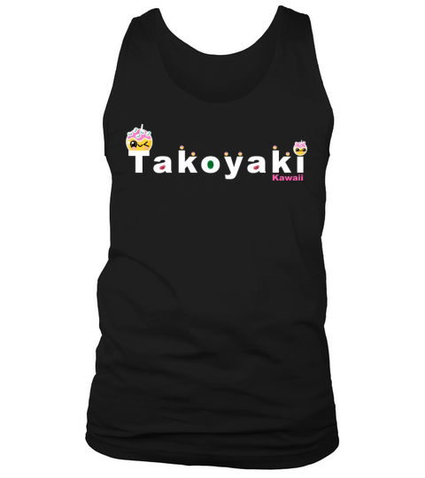 Kawaii Takoyaki Cute Japanese Food Vintage Design Tank Top Unisex