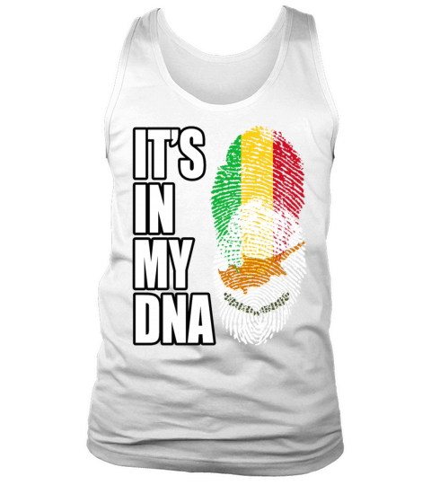 Malian And Cypriot Mix Heritage DNA Flag Tank Top Unisex