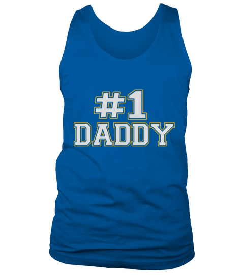 Mens #1 Daddy T-Shirt, Gift for New Dad Black Men B01F26V8NO 1 Tank Top Unisex