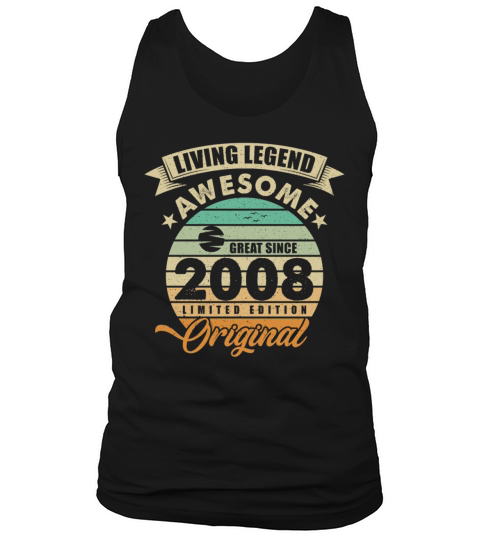 Vintaga 2008 Birthday Tank Top Unisex