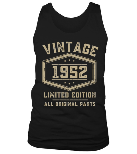 Vintage 1952 70th Birthday 70 Years Tank Top Unisex