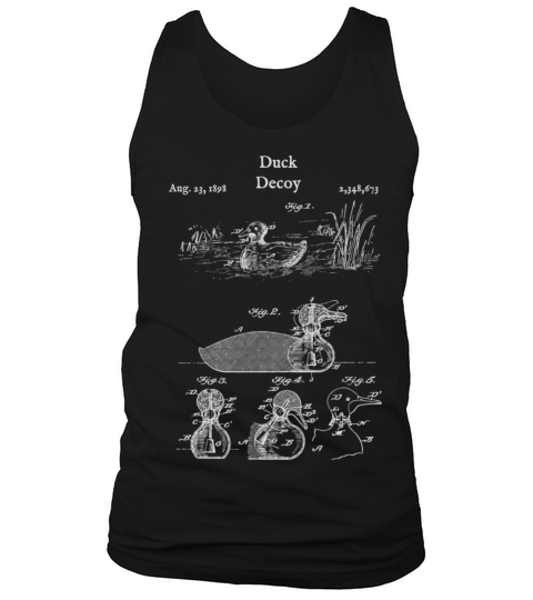 Vintage Duck Hunting Decoy Wood Mallard Tank Top Unisex