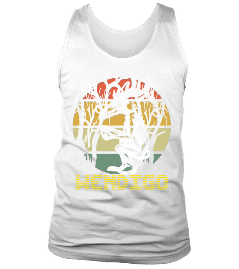 Vintage Folk Wendigo Halloween Cryptid Monster Tank Top Unisex