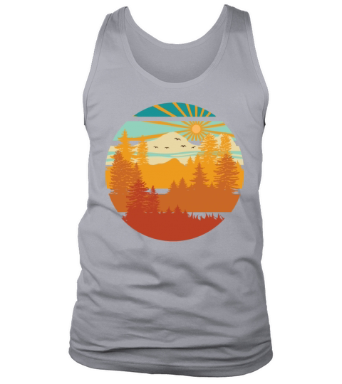 Vintage Wildlife Trees Forest Woods Nature Lover Tank Top Unisex