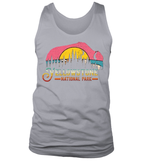 Vintage Yellowstone National Park Retro 80 Tank Top Unisex
