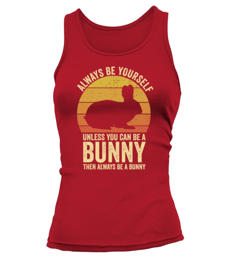 Always Be Yourself Rabbit Retro Vintage 70s Fun Tank top Woman