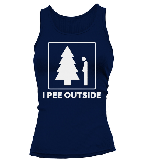 I Pee Outside Funny Camping Tank top Woman