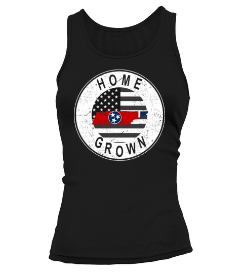 Land Map America US Flag Home Grown Tennessee Tank top Woman