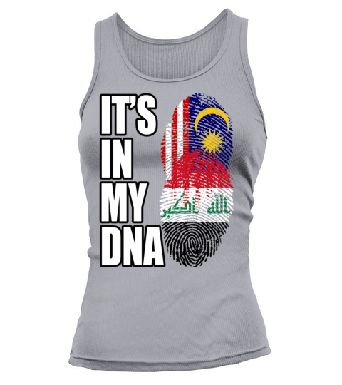 Malaysian And Iraqi Mix Heritage DNA Flag Tank top Woman