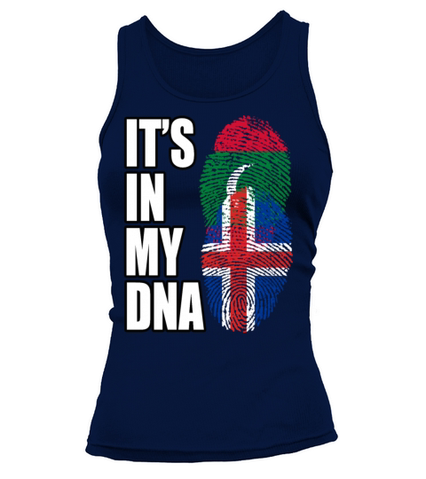 Maldivian And Icelandic Mix Heritage DNA Flag Tank top Woman