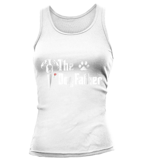 Mens The Dogfather Saint bernard Dog Dad Tshirt Fathers Day Gif Tank top Woman