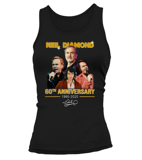Neil Diamond 60th anniversary 1960-2020 signature shirt Tank top Woman