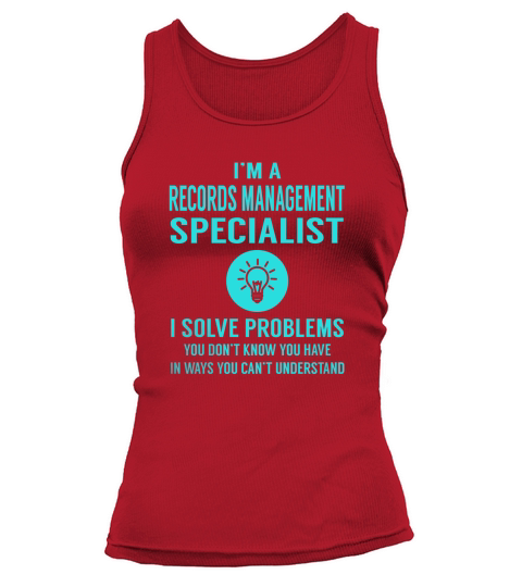 Records Management Specialist Tank top Woman