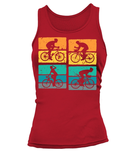 Road Bicyclist Retro Vintage Cycling Tank top Woman