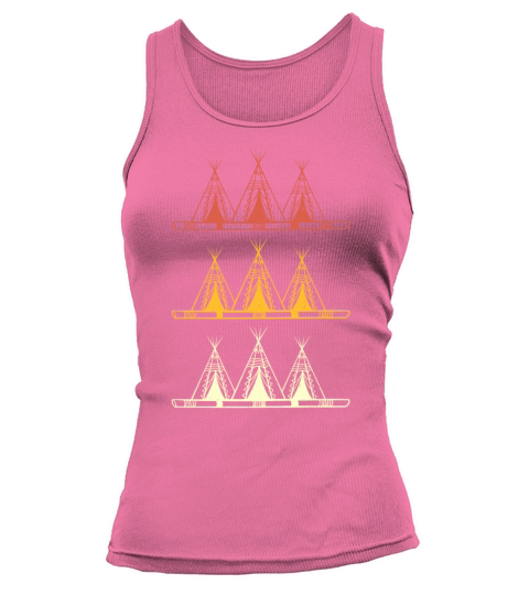 Tipi Native American Tepee Vintage Tank top Woman