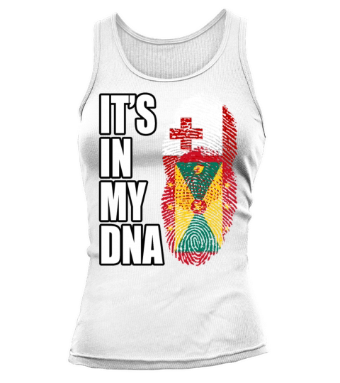 Tongan And Grenadian Mix Heritage DNA Flag Tank top Woman