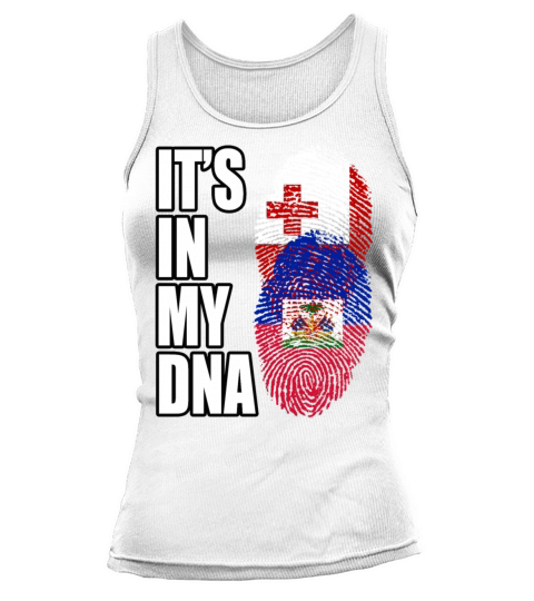 Tongan And Haitian Mix Heritage DNA Flag Tank top Woman