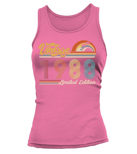Vintage "Limited Edition" Vintage 1988 Birthday Tank top Woman