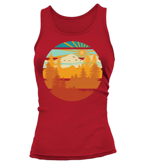 Vintage Wildlife Trees Forest Woods Nature Lover Tank top Woman