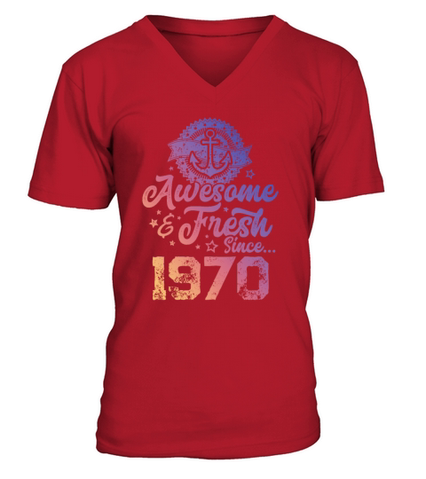 1970 awesome fresh V-Neck T-shirt