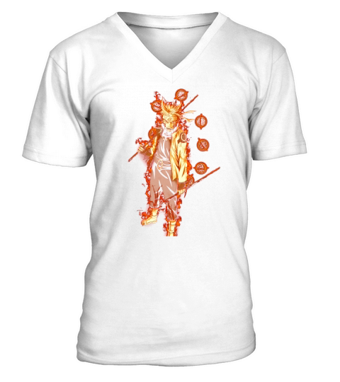 Anime - Naruto - Sasuke V-Neck T-shirt